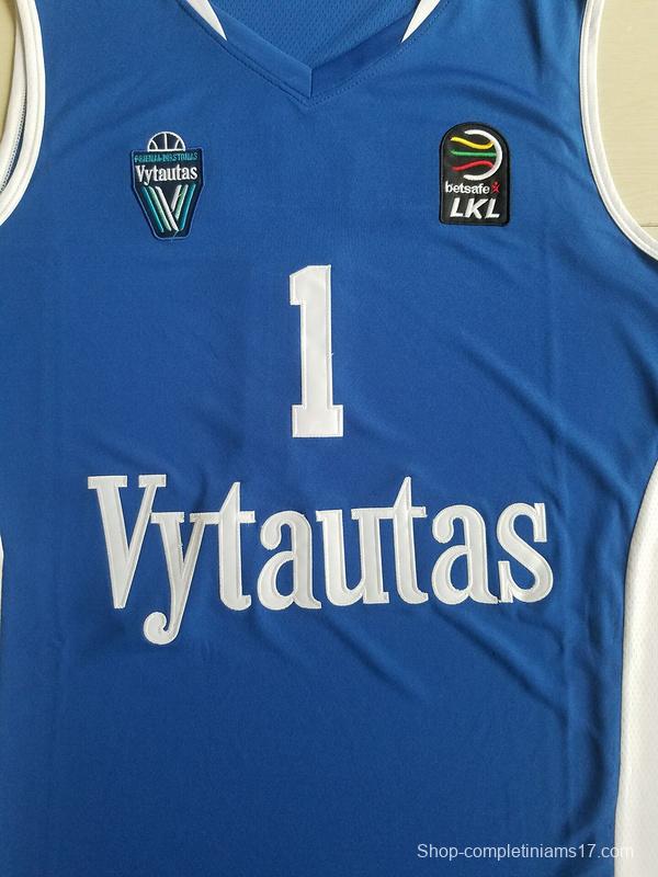 Lamelo Ball 1 Lithuania Vytautas Blue Basketball Jersey