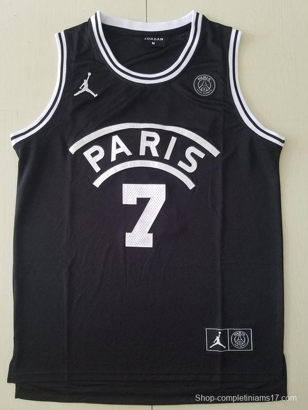 PSG Kylian Mbappé Black Basketball Jerseys