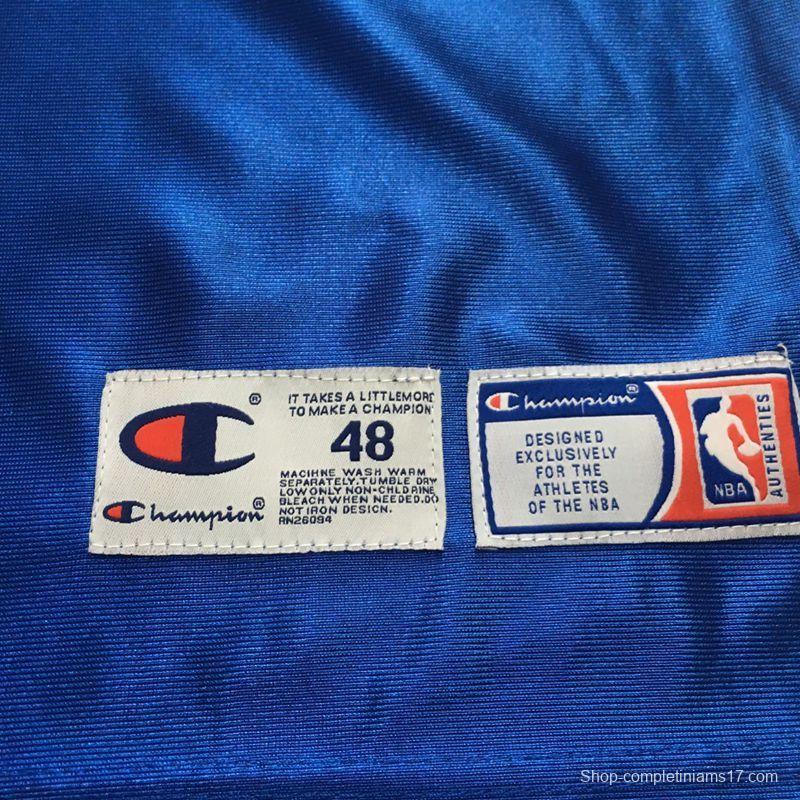 Men's Allen Iverson Blue Retro Classic Team Jersey