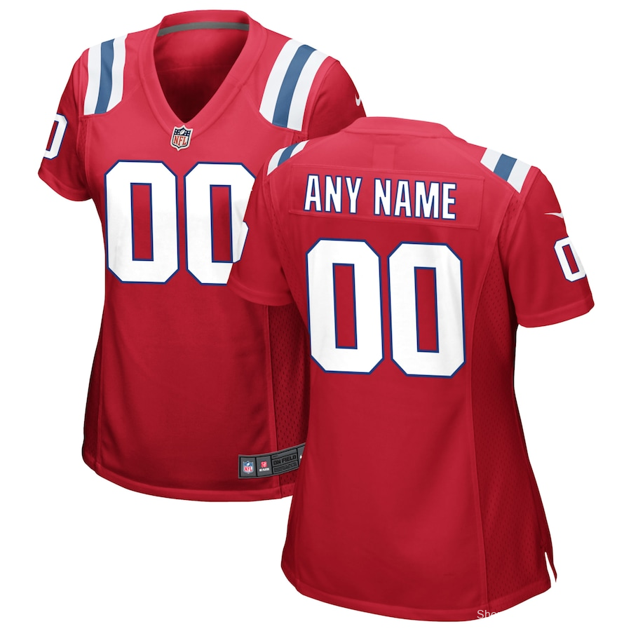 Women's Red Alternate Custom Team Jersey