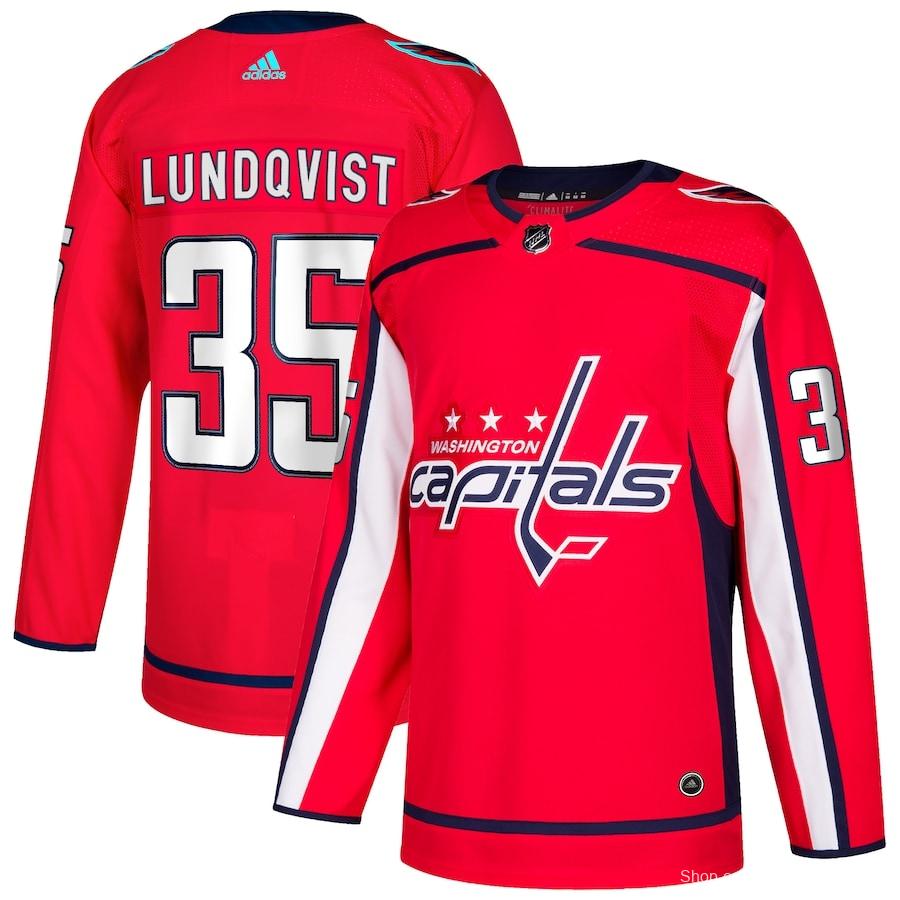 Men's Henrik Lundqvist Red Home Player Team Jersey