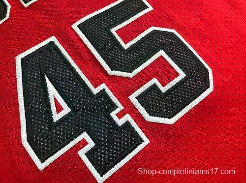 Men's Michael Jordan Red Retro Classic Team Jersey