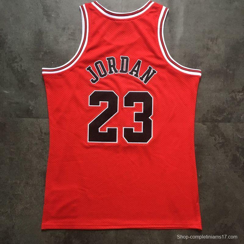 Men's Michael Jordan Red Retro Classic Team Jersey