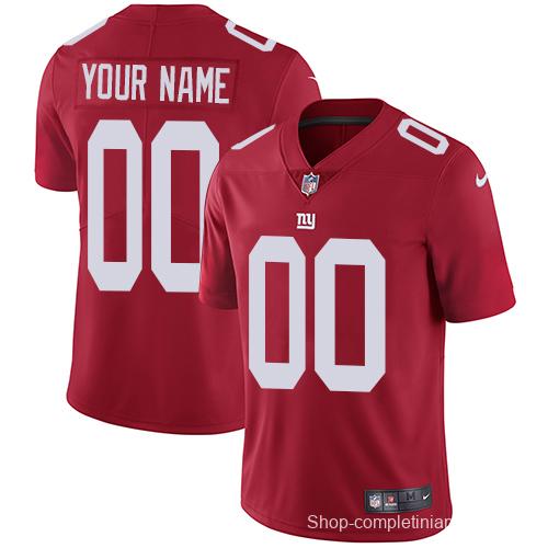 Men's Red Customized Alternate Limited Team Jersey