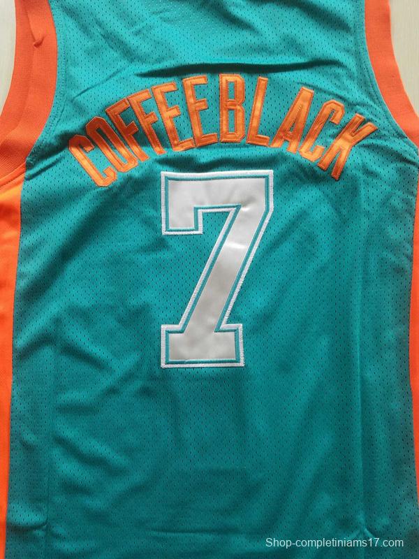 Flint Tropics 7 Coffee Black Basketball Jersey Semi Pro Team New