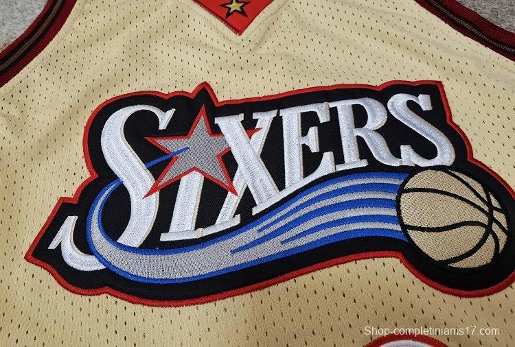 Men's Allen Iverson Golden Retro Classic Team Jersey