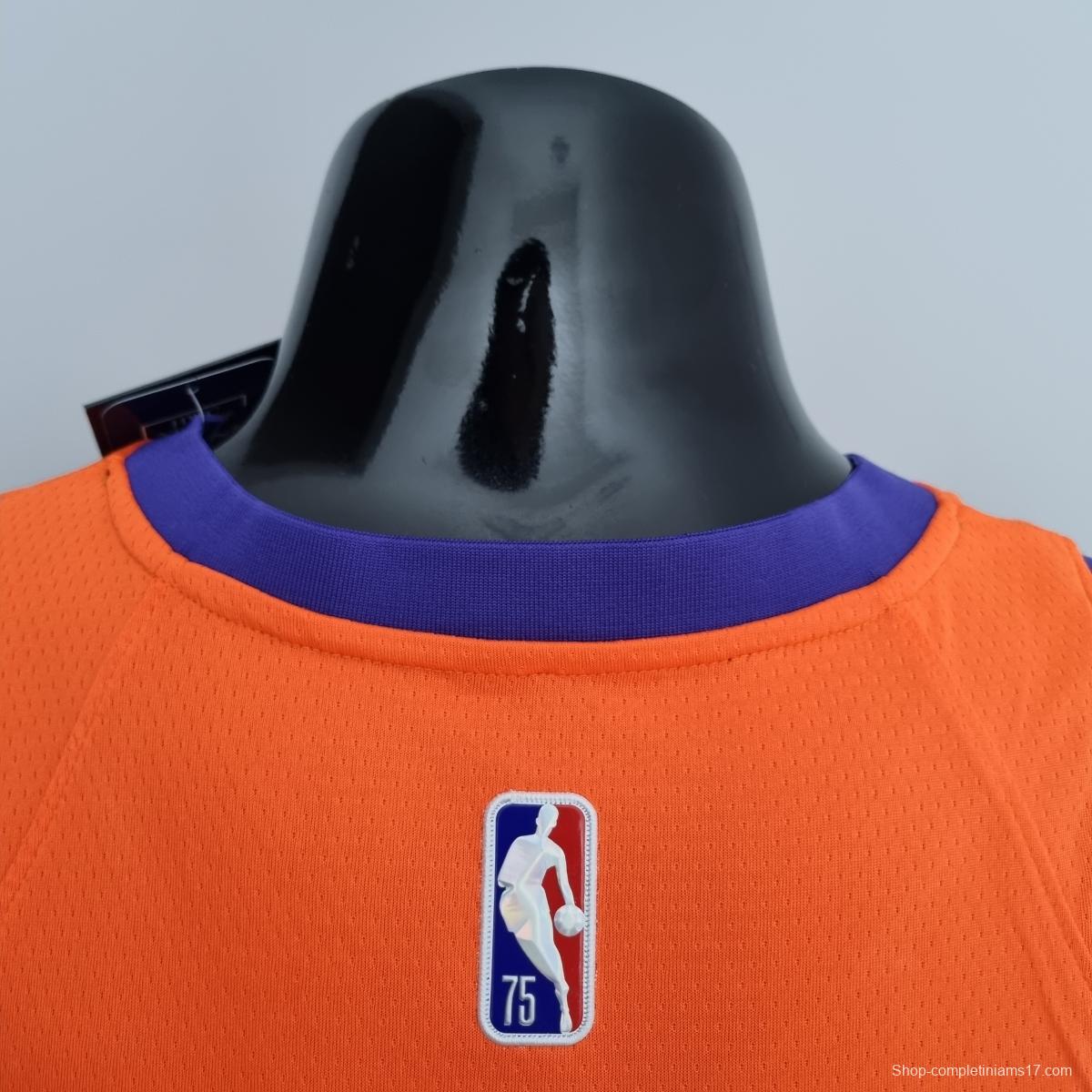 75th Anniversary AYTON#22 Phoenix Suns Jordan Theme Orange NBA Jersey