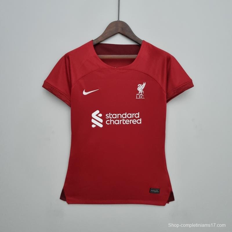 22/23 Women Liverpool Home Soccer Jersey