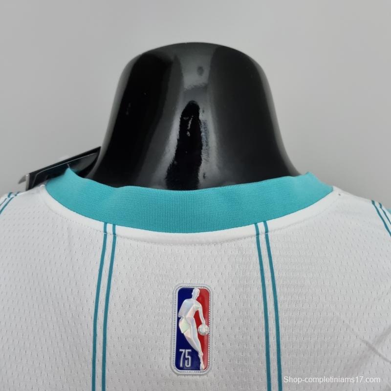 75th Anniversary BALL #1 Charlotte Hornets White NBA Jersey