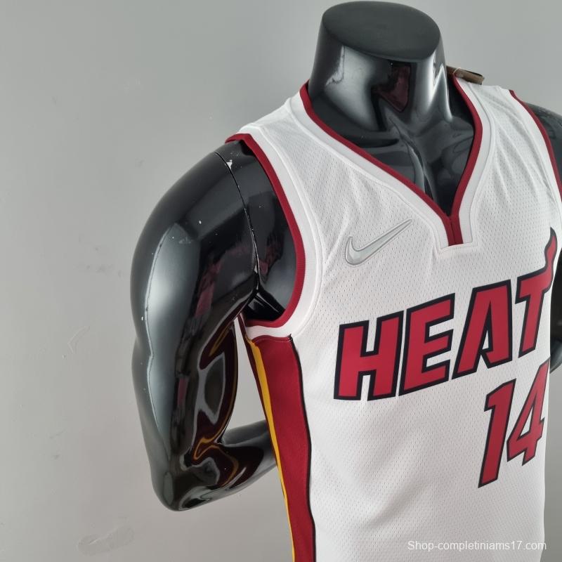 75th Anniversary Miami Heat HERRO#14 White NBA Jersey