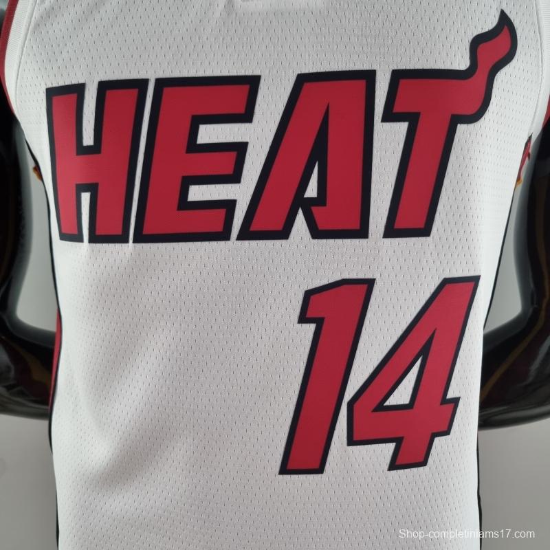 75th Anniversary Miami Heat HERRO#14 White NBA Jersey