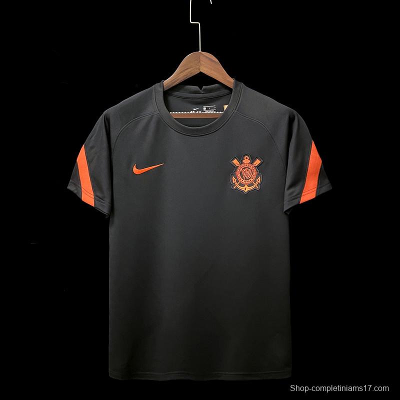 22/23 Corinthians Training Black Soccer Jersey