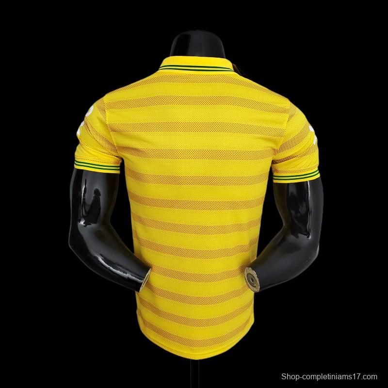 2022 Brazil POLO Yellow Stripe