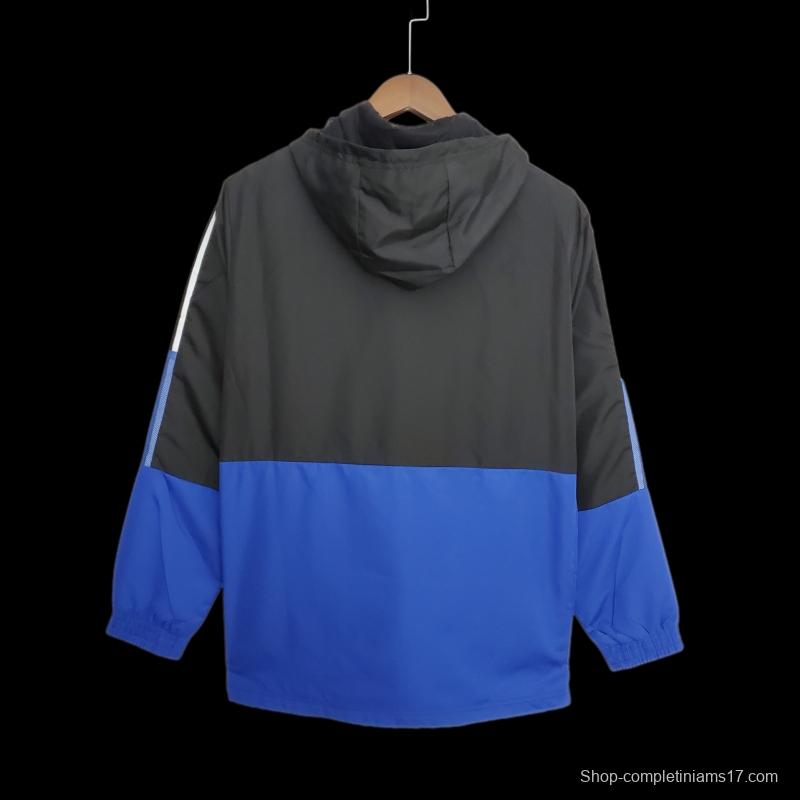 2022 Sao Paulo Windbreaker Black &amp; White Blue 