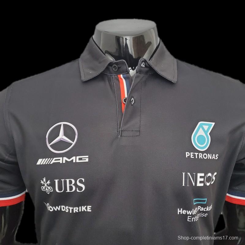 F1 Formula One Racing Suit; Mercedes POLO Black 