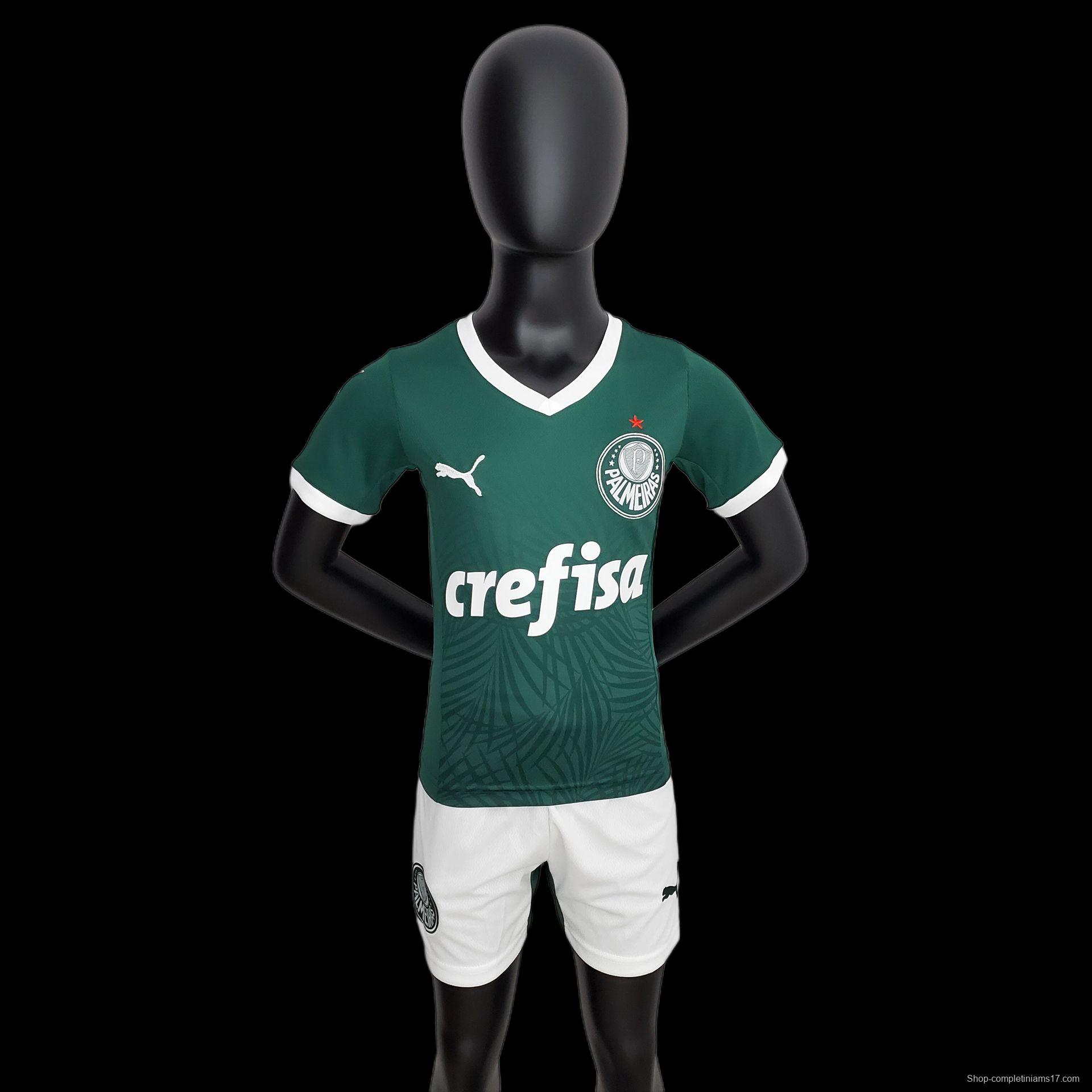 22/23 Palmeiras Home Kids Size 16-28 Soccer Jersey