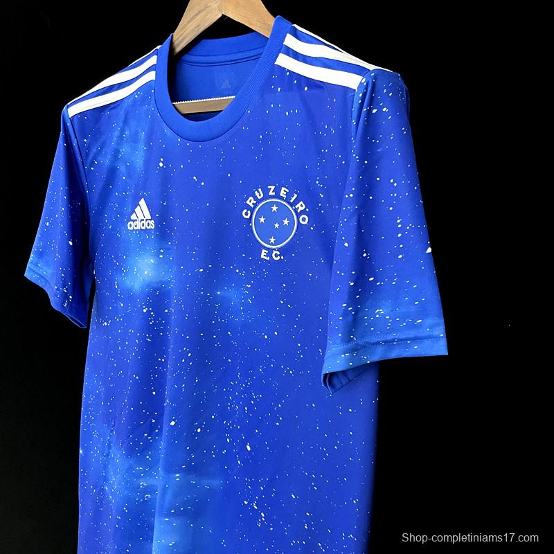 22/23 Cruzeiro Home Soccer Jersey