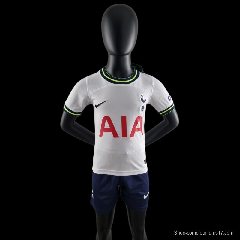 22/23 Kids Kit Tottenham Hotspur Home 16-28 Soccer Jersey