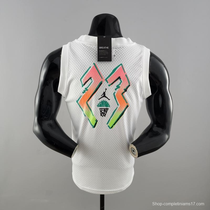 NBA Jordan White Vest Shirts #K000174