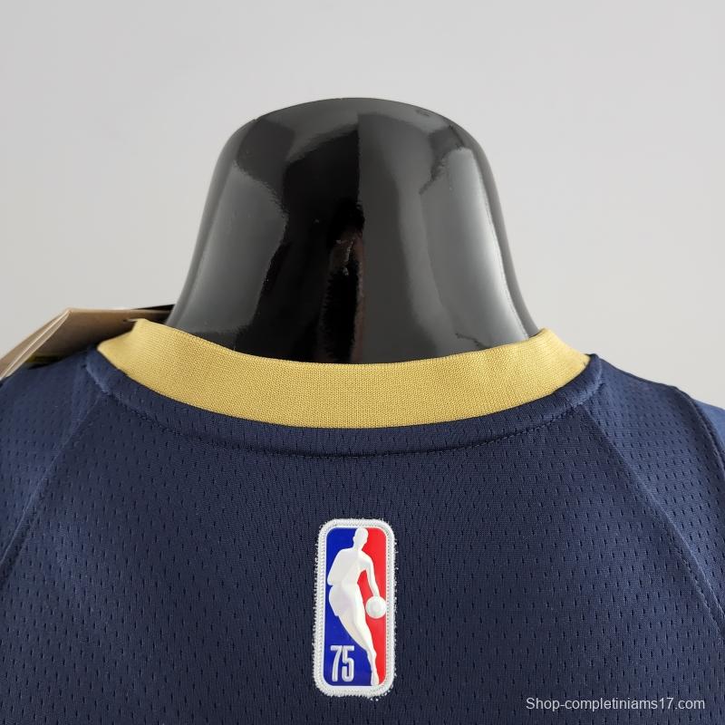 75th Anniversary New Orleans Pelicans Ingram #14 Navy Blue NBA Jersey