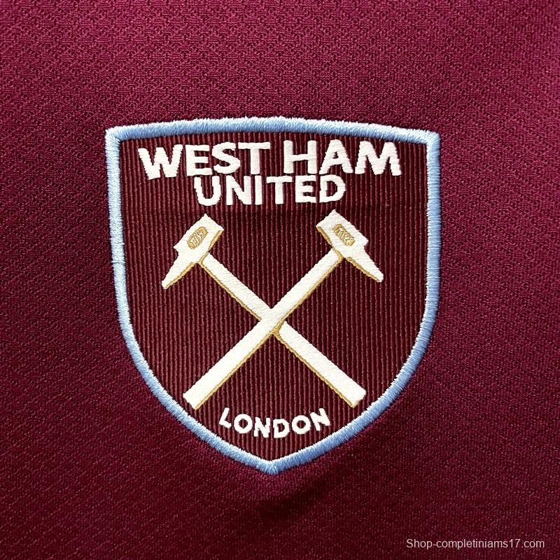 22/23 West Ham Home Soccer Jersey