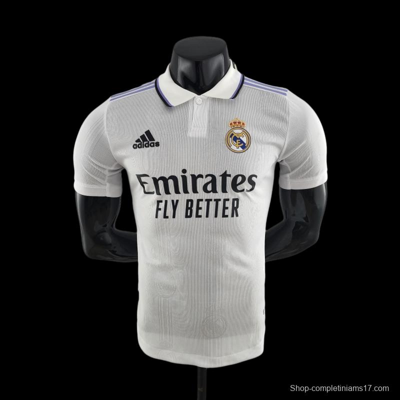 Player Version 22/23 Real Madrid Home Soccer Jersey