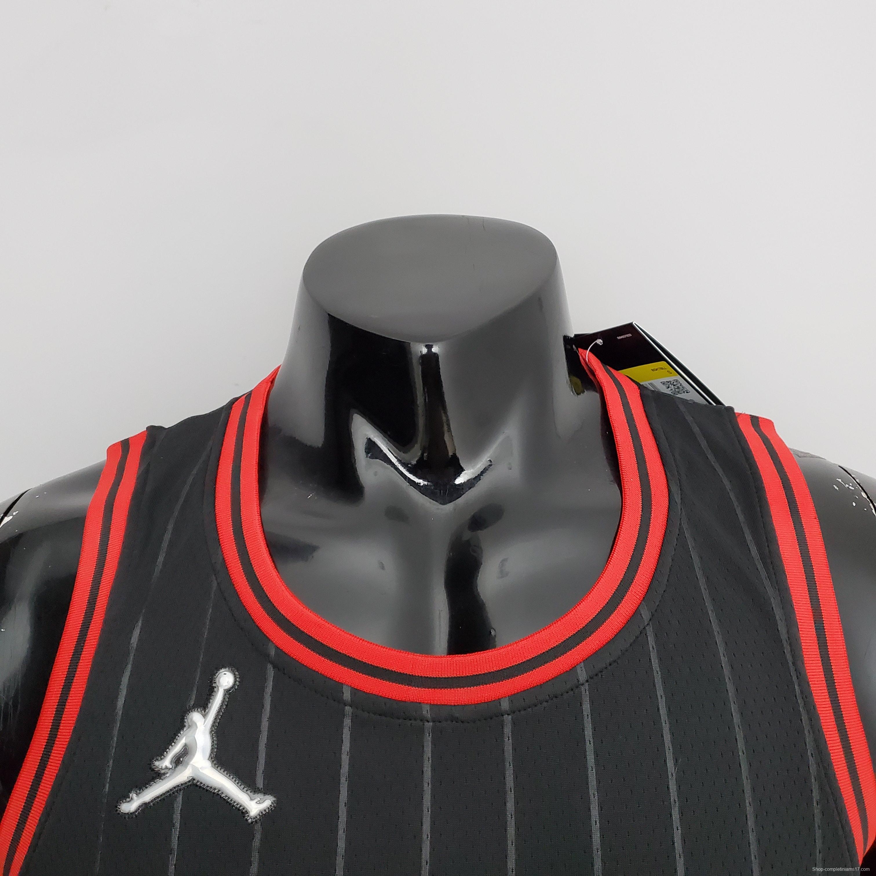 75th Anniversary Jordan #23 Bulls Flyers Black NBA Jersey