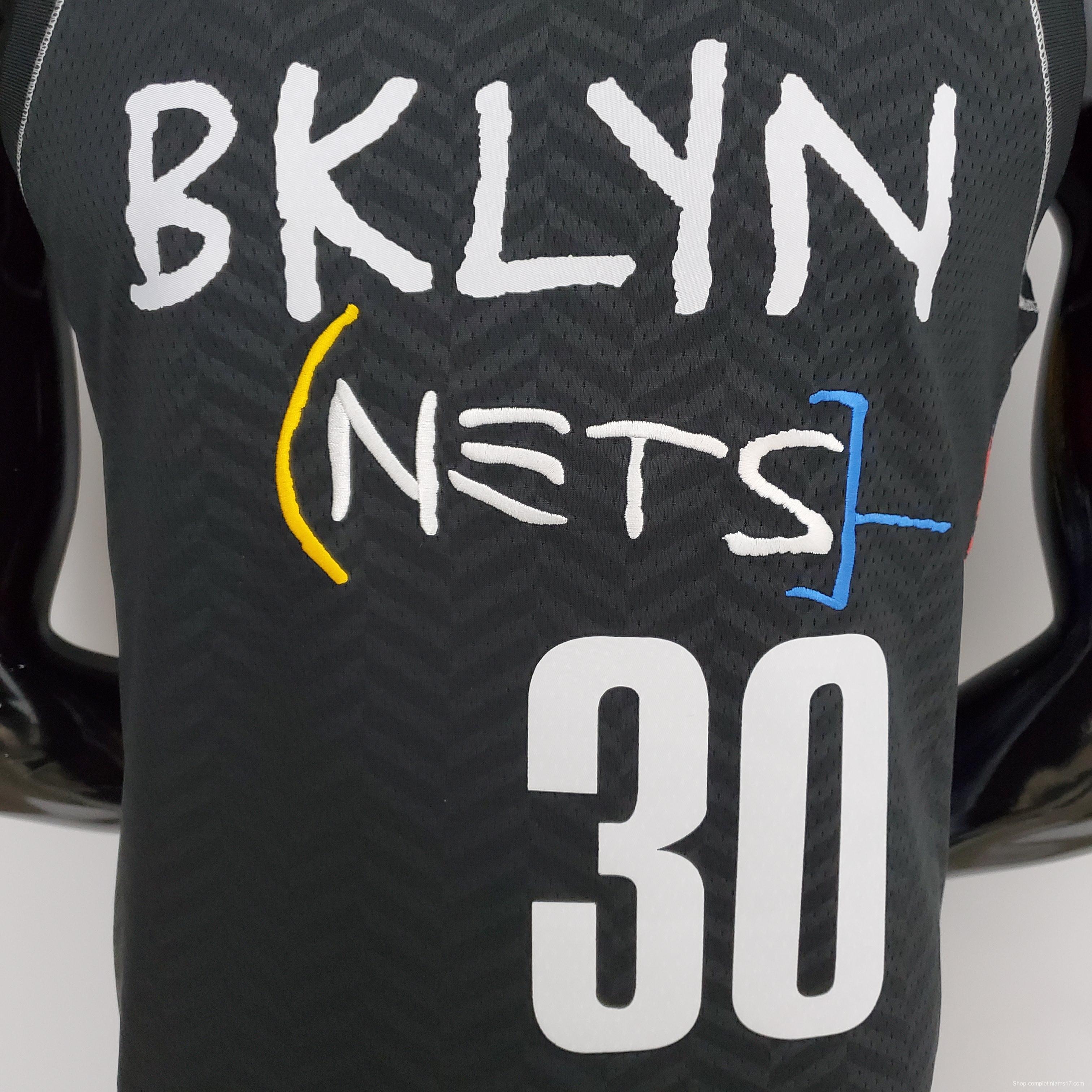 NBA Brooklyn Nets Curry #30 City Edition Black