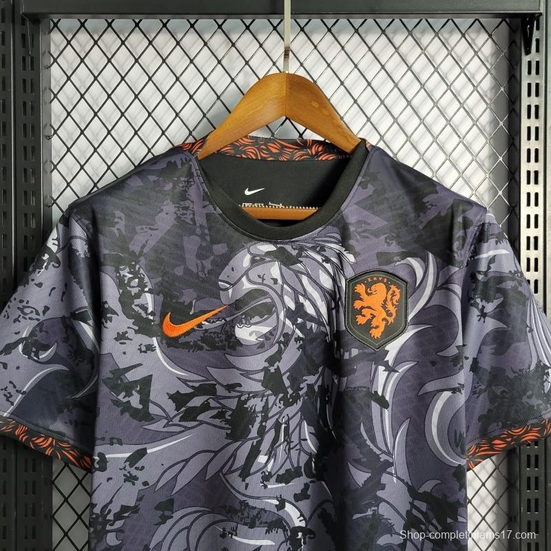 2022 Netherlands Black Training Jersey