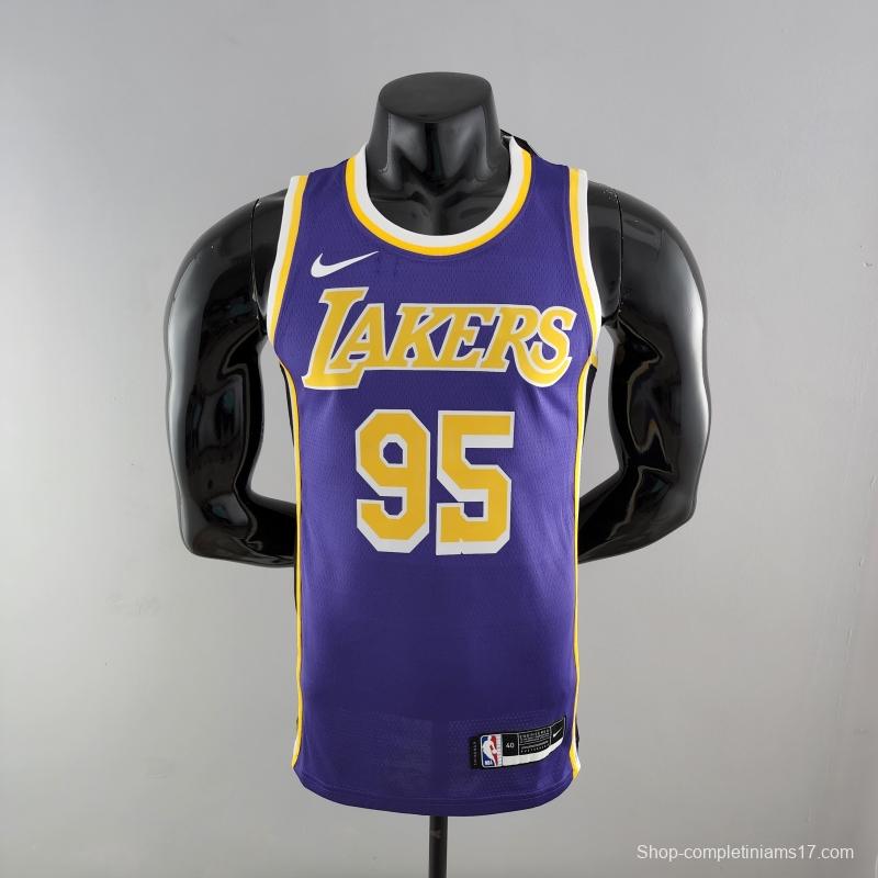 TOSCANO #95 Los Angeles Lakers Purple NBA Jersey