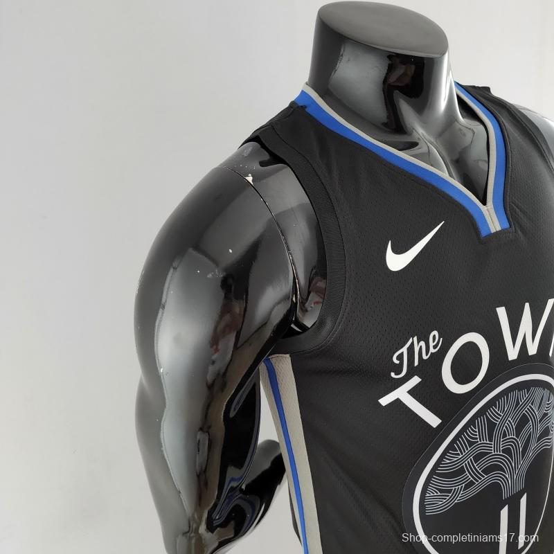 2020 THOMPSON #11 Warriors City Edition Black &amp; Grey NBA Jersey