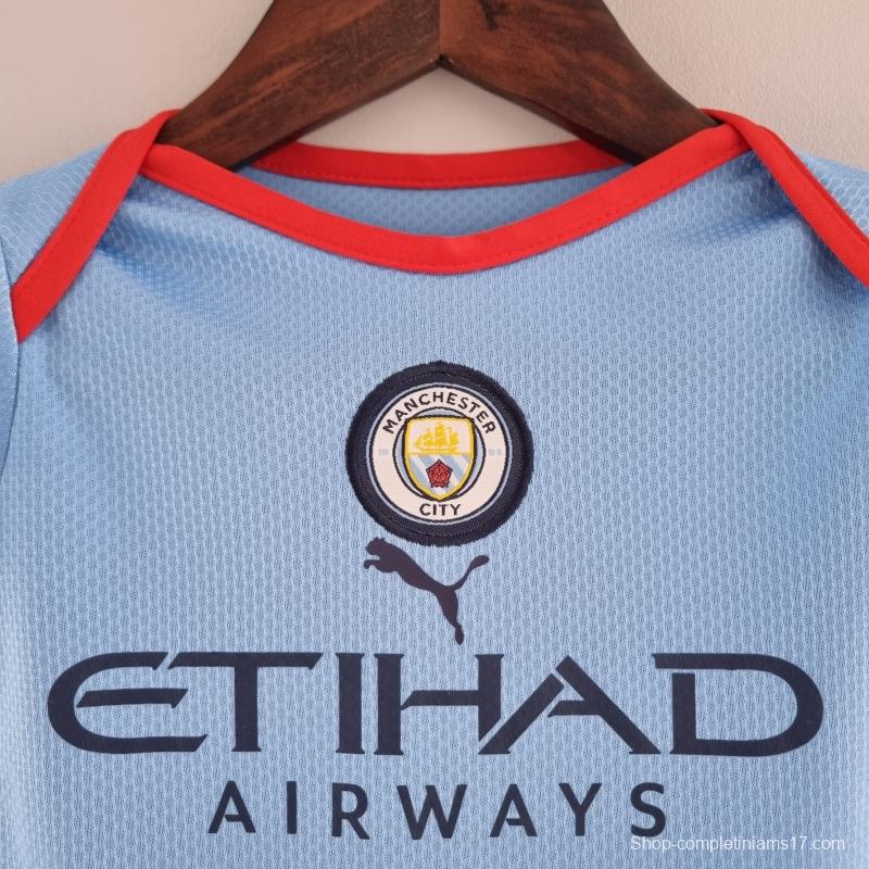 22/23 Manchester City Home Baby KM#0029 9-12 Soccer Jersey