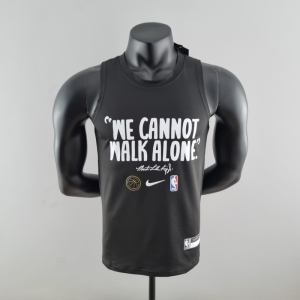 2022 Nike Black Vest Shirts "We Cannot Walk Alone"#K000204