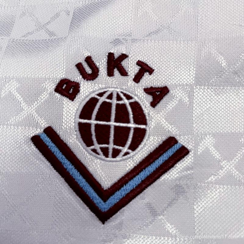 Retro 89/90 West Ham Away Soccer Jersey