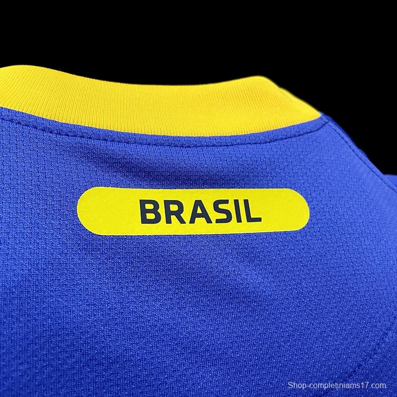 Retro 2010 Brazil Away Soccer Jersey