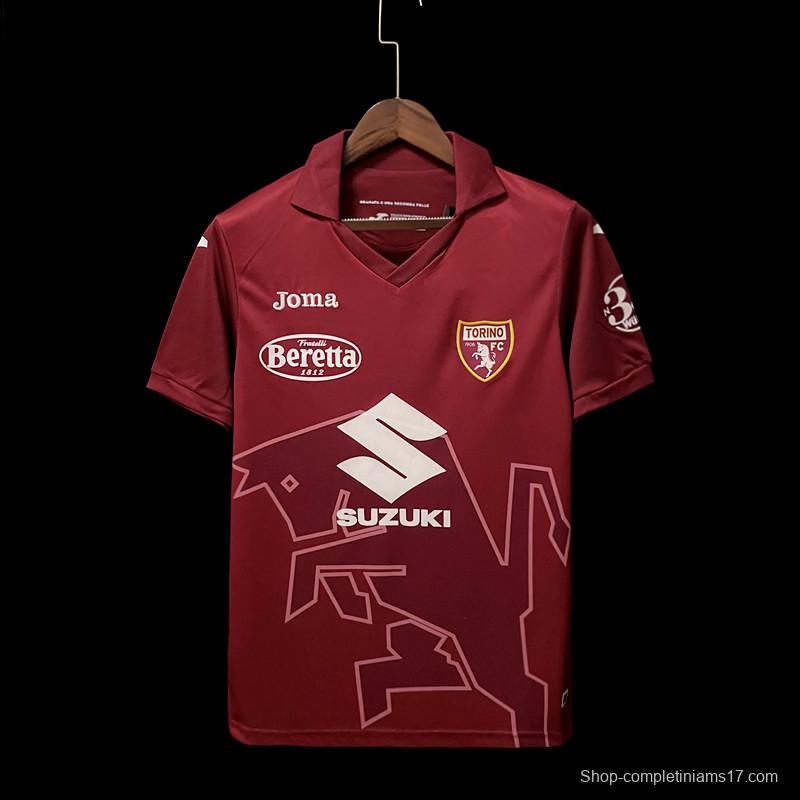 22/23 Torino Home Soccer Jersey