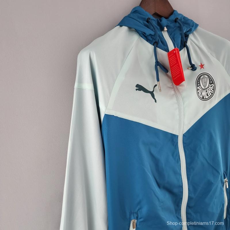 2022 Palmeiras Windbreaker Blue