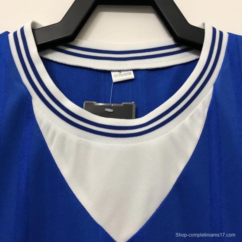 Retro 85/86 Everton Home Soccer Jersey