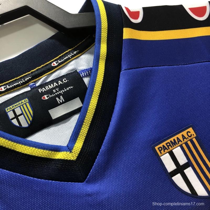 Retro 01/02 Parma Home Soccer Jersey