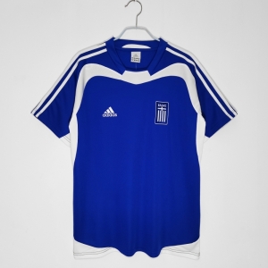 Retro 2004 Greece Home Soccer Jersey