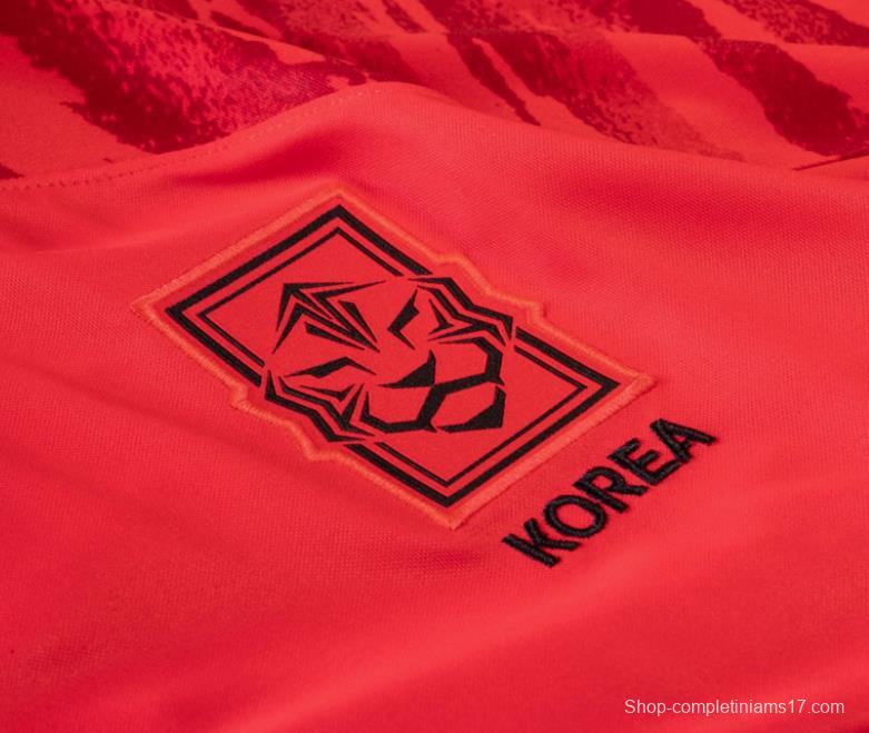 2022 Korea Home Long Sleeve Jersey