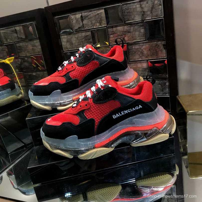 Men/Women Balenciaga Triple-S Sneaker Red/White Item 6380340