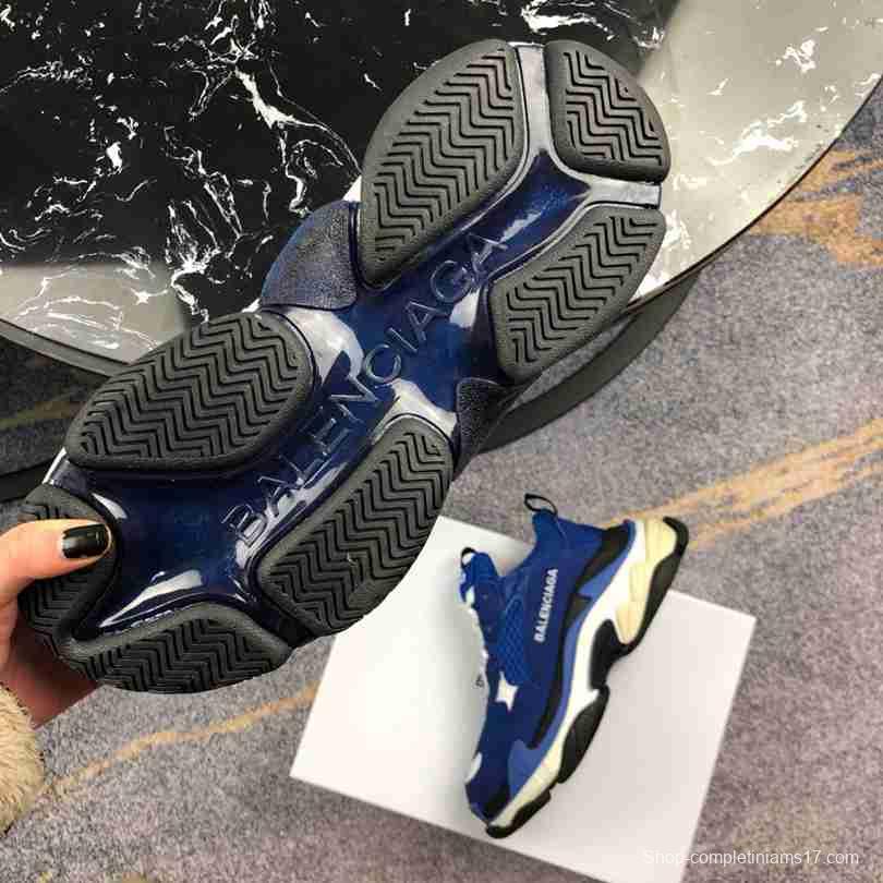 Men Balenciaga Triple-S Sneaker Blue