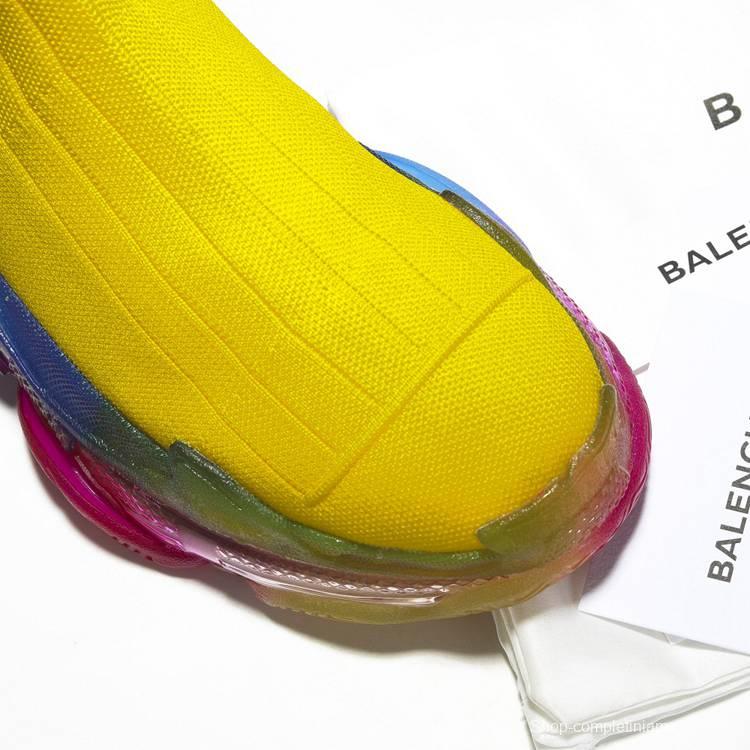 Men/Women Balenciaga Speed Yellow Sneaker