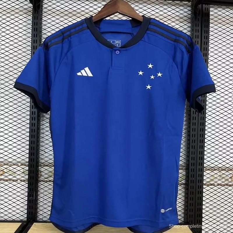 23/24 Cruzeiro Home Soccer Jersey