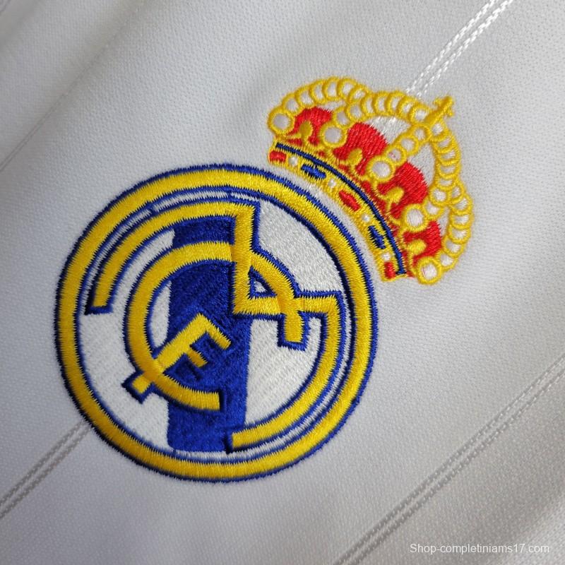 Retro Long Sleeve Retro 12/13 Real Madrid Home Jersey