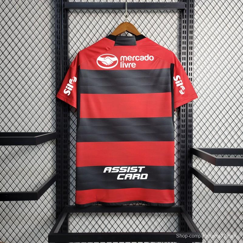 23/24 Flamengo Home Jersey With All Sponsors+Patches