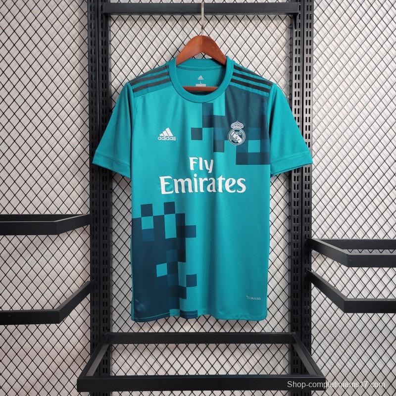 Retro 17-18 Real Madrid Third Blue Jersey