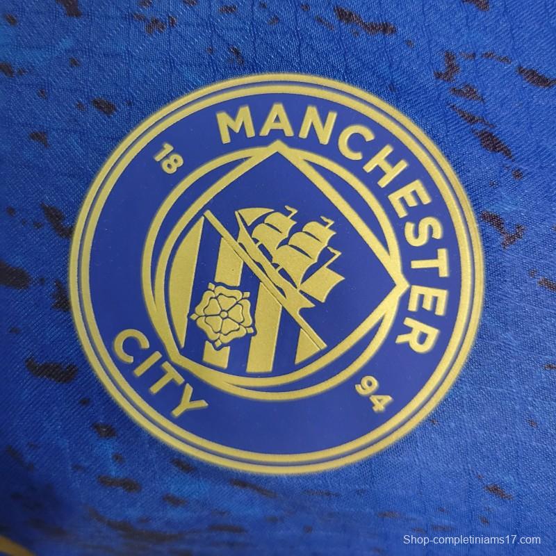 Player Version 23-24 Manchester City Special Blue Jersey