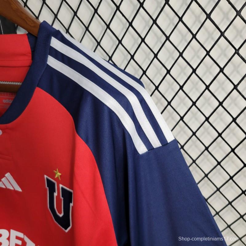 23/24 Club Universidad De Chile Away Red Jersey